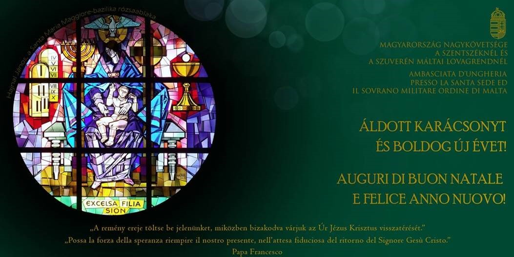 Auguri di Buon Natale e Felice Anno Nuovo dall’Ambasciata d’Ungheria presso la Santa Sede